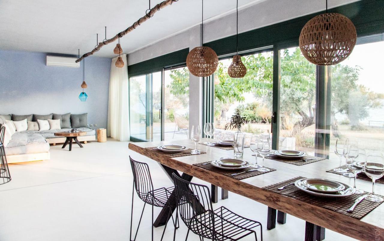 Beach Front Villa Melani Mytilene Exterior foto